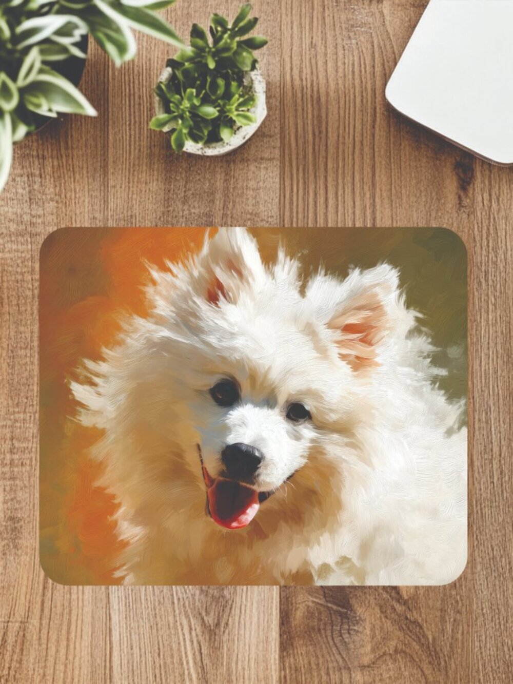 American Eskimo Dog Computer Mousepad Home Office Decor Mouse Mat
